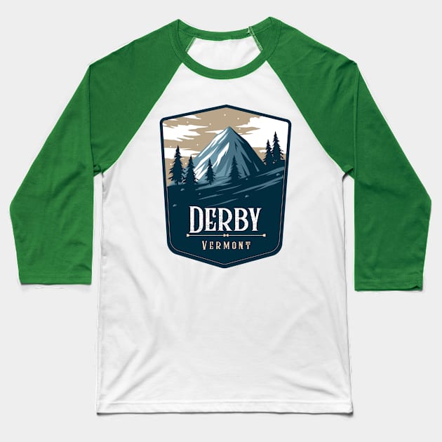 Derby Campground Campground Camping Hiking and Backpacking through National Parks, Lakes, Campfires and Outdoors of California Baseball T-Shirt by AbsurdStore